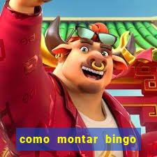 como montar bingo brinquedos toia